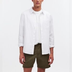 Madewell Green 7" Stretch Chino Shorts